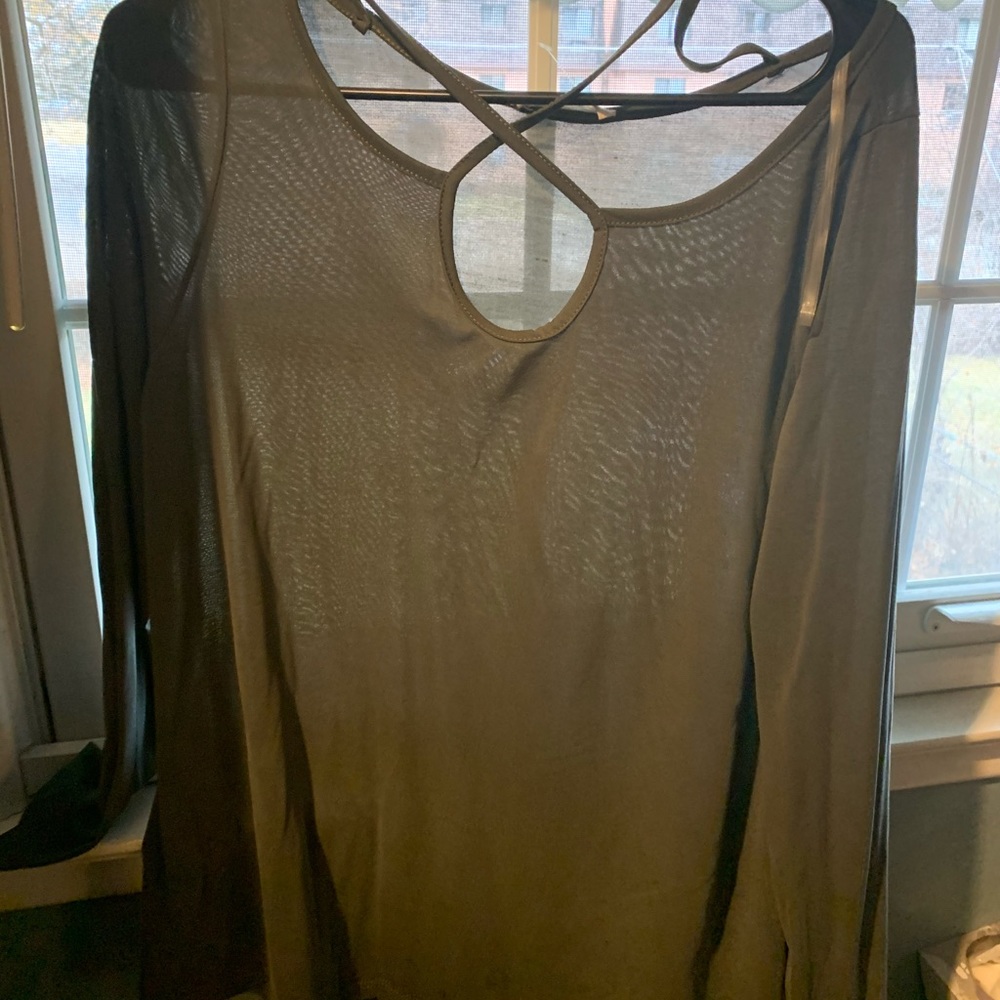 Olive green sexy, but classy women’s top